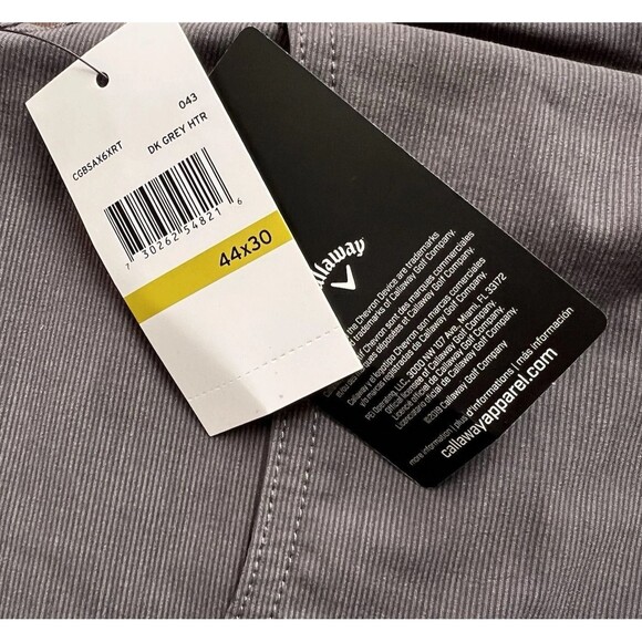 Callaway Men's Golf Pants, Dark Grey Flex Fabric 44x30 NWT - Picture 2 of 5